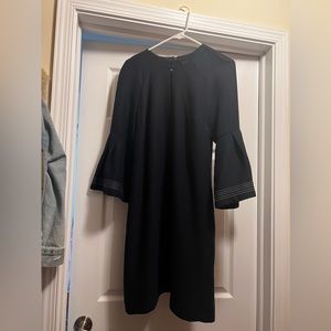 Ann Taylor Navy Blue Long Sleeve Dress
